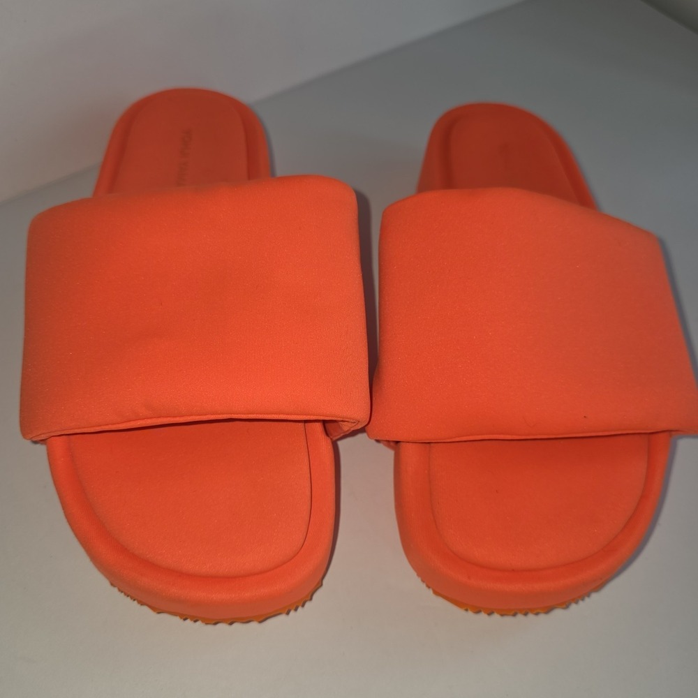 ADIDAS YOHJI YAMAMOTO PUFF ORANGE SLIDES, STYLE#-EH1717 WOMEN'S 9.5/MEN'S 8